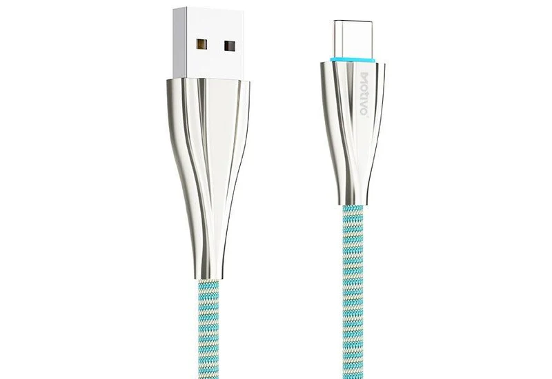 Motivo H24 Data Cable Braided Wire 120CM Micro USB (Blue) (S0029)