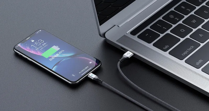 Motivo H21 Data Cable Braided Wire 120CM Apple Lightning (Grey) (S0010)