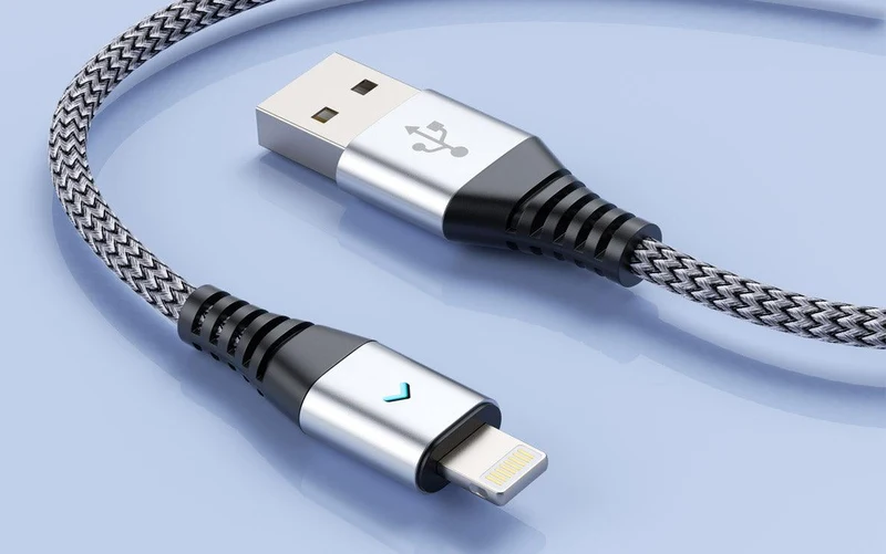 Motivo H21 Data Cable Braided Wire 120CM Apple Lightning (Grey) (S0010)