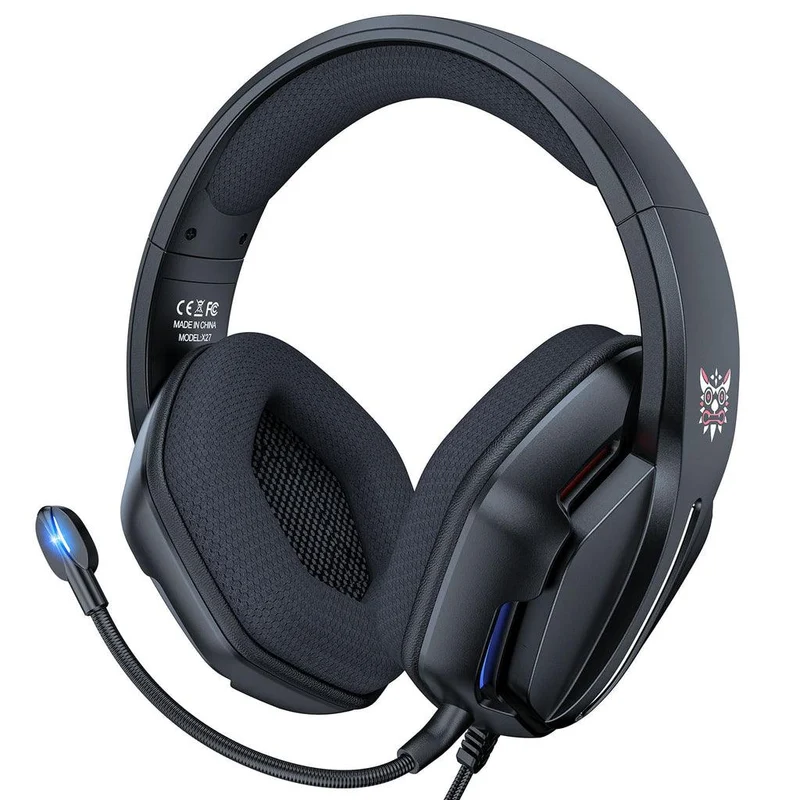 Onikuma X27 RGB Gaming Headset With Mic And Noise Cancelling (Black)