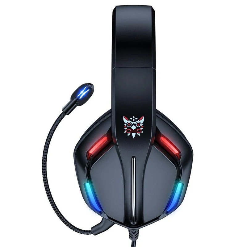 Onikuma X27 RGB Gaming Headset With Mic And Noise Cancelling (Black)