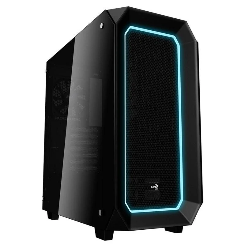 Aerocool P7-C0 Dual Tempered Glass RGB Mid-Tower Case (Black)