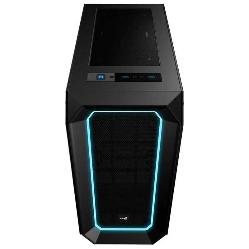 Aerocool P7-C0 Dual Tempered Glass RGB Mid-Tower Case (Black)