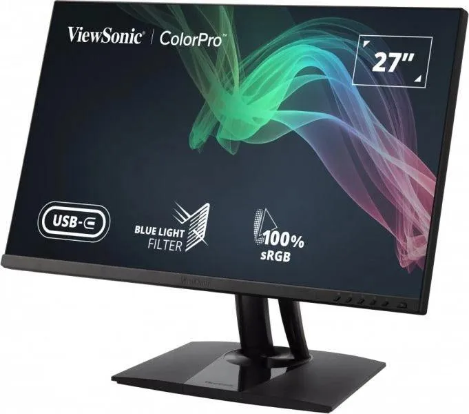 Viewsonic VP2756-4K 27-INCH 4K UHD Pantone Validated 100% SRGB & Factory Pre-Calibrated Monitor With 60W USB-C