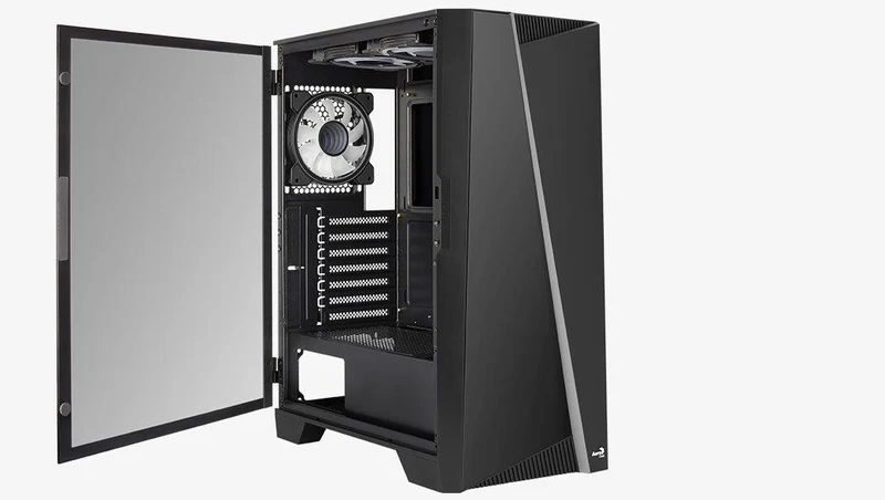 Aerocool Mirage-G-BK-V1 ARGB Mid-Tower Case (Black)