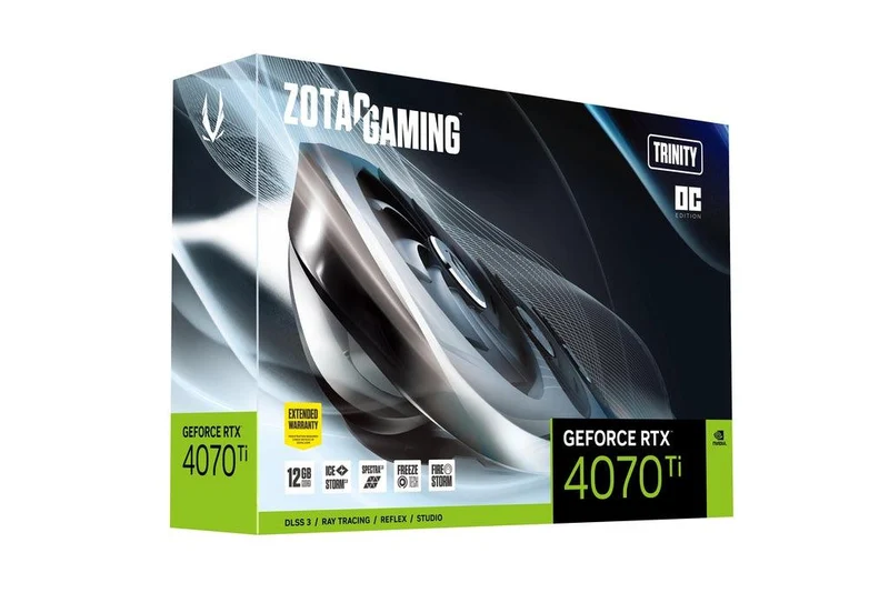Zotac Gaming Geforce RTX 4070 Ti Trinity OC 12GB GDDR6X Graphics Card (ZT-D40710J-10P)