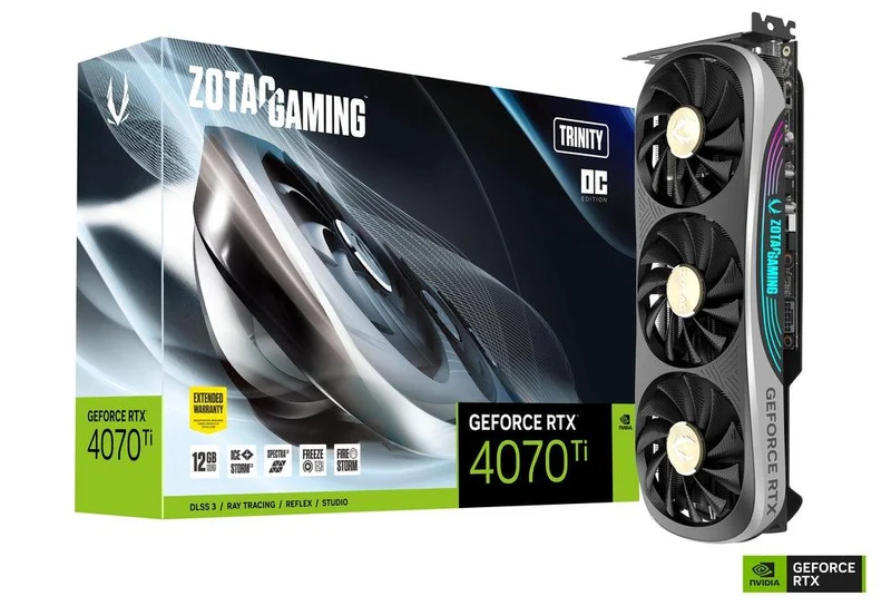 Zotac Gaming Geforce RTX 4070 Ti Trinity OC 12GB GDDR6X Graphics Card (ZT-D40710J-10P)