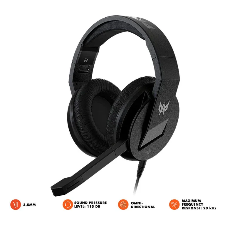 Acer Predator Galea 311 Foldable Gaming Headset (Black) (PHW910)