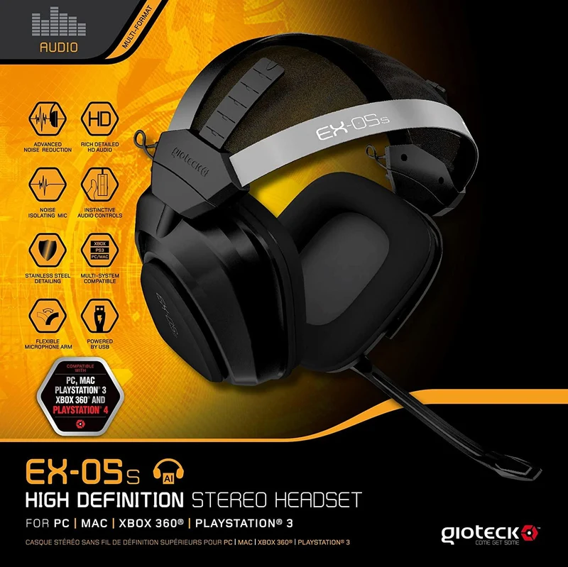 Gioteck EX-05S Wired HD Stereo Headset (Multi-Format)