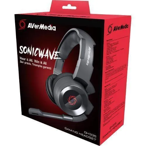 Avermedia GH337 Sonicwave 7.1 Gaming Headset (Black)