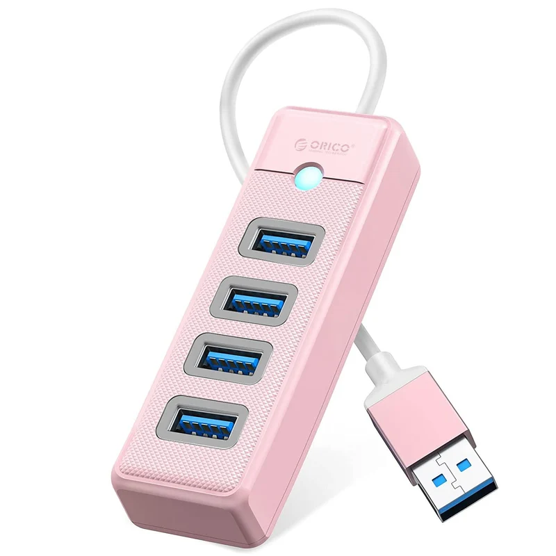 Orico 4-Port USB 3.0 Hub (Pink) (PW4U-U3-015-PK-EP)