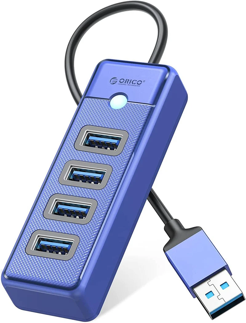 Orico 4-Port USB 3.0 Hub (Blue) (PW4U-U3-015-BL-EP)