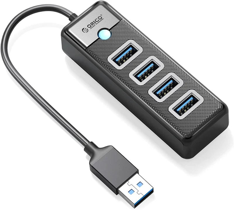 Orico 4-Port USB 3.0 Hub (Black) (PW4U-U3-015-BK-EP)