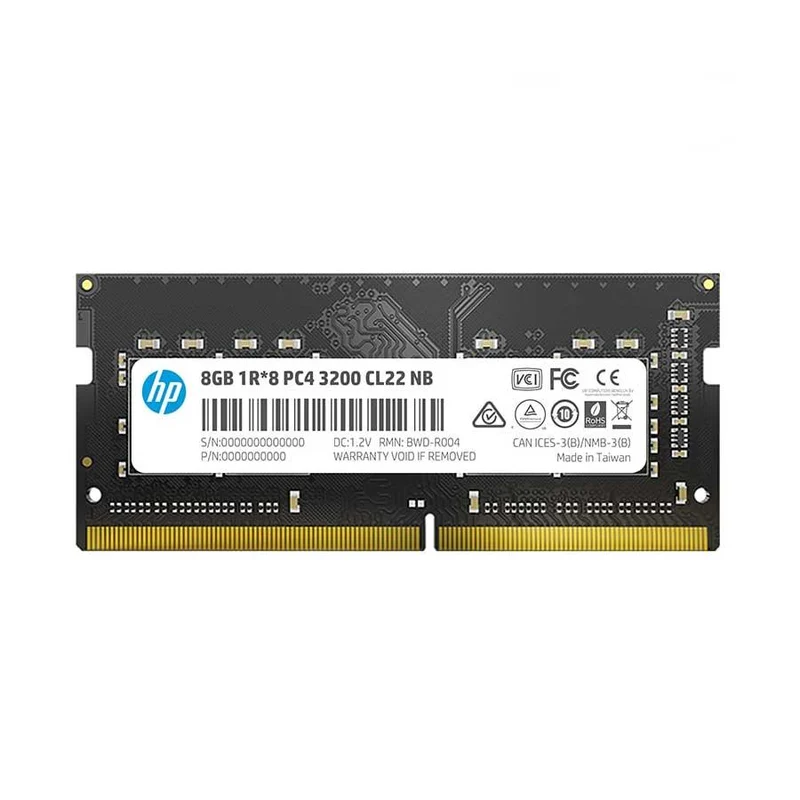 HP S1 Series 8GB (1X8GB) DDR4 3200MHZ PC4 CL22 SO-DIMM (2E2M5AA)