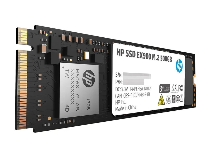 HP EX900 M.2 500GB PCIE Gen3 X4 NVME 3D TLC NAND Internal SSD (2YY44AA#UUF)