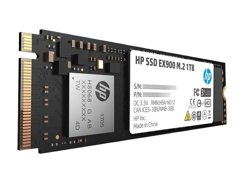 HP EX900 M.2 1TB PCIE Gen3 X4 NVME 3D TLC NAND Internal SSD (5XM46AA)