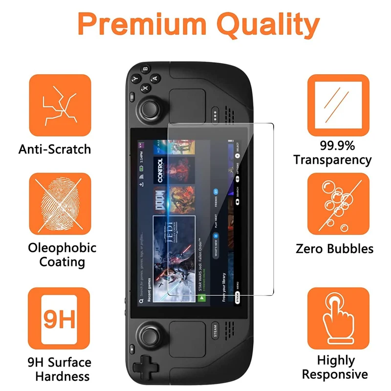 Glass Screen Pro Premium Tempered For Steam Deck