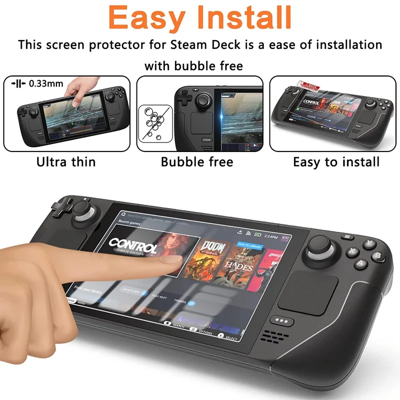 Glass Screen Pro Premium Tempered For Steam Deck