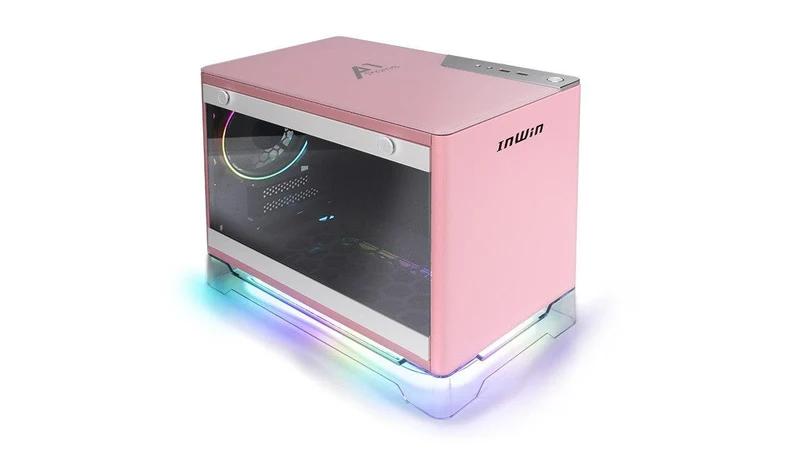 Inwin A1 Prime Mini-ITX Tower Pc Case (Pink)