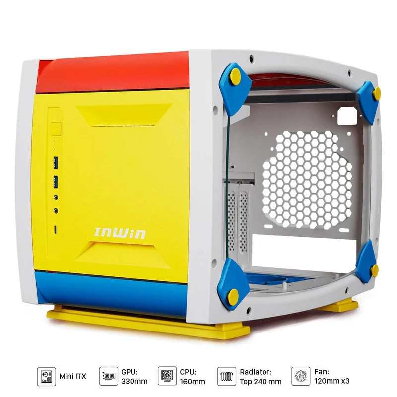 Inwin Explorer Mini-ITX Tower Pc Case (Justice White)