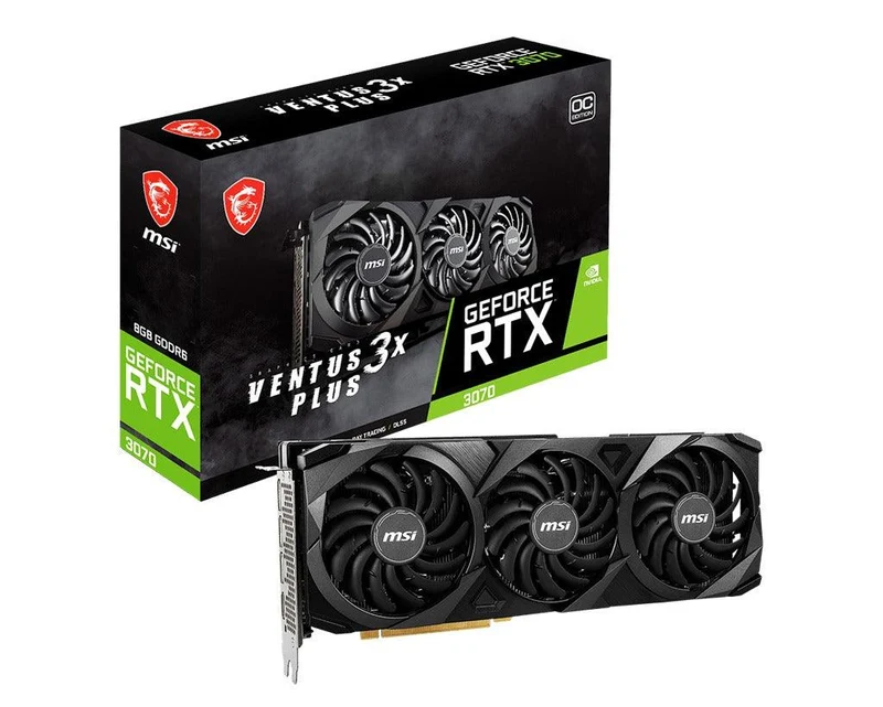 MSI Geforce RTX 3070 Ventus 3X Plus 8G OC LHR GDDR6 Graphics Card