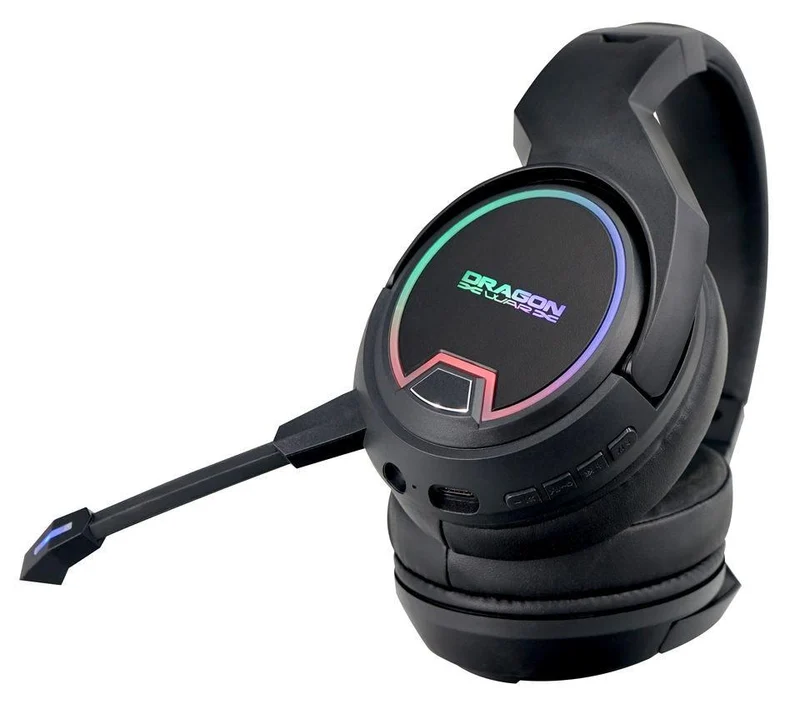 Dragonwar 2.4G RGB Wireless Gaming Headset With Stereo HD Sound (G-HS-015-Black)