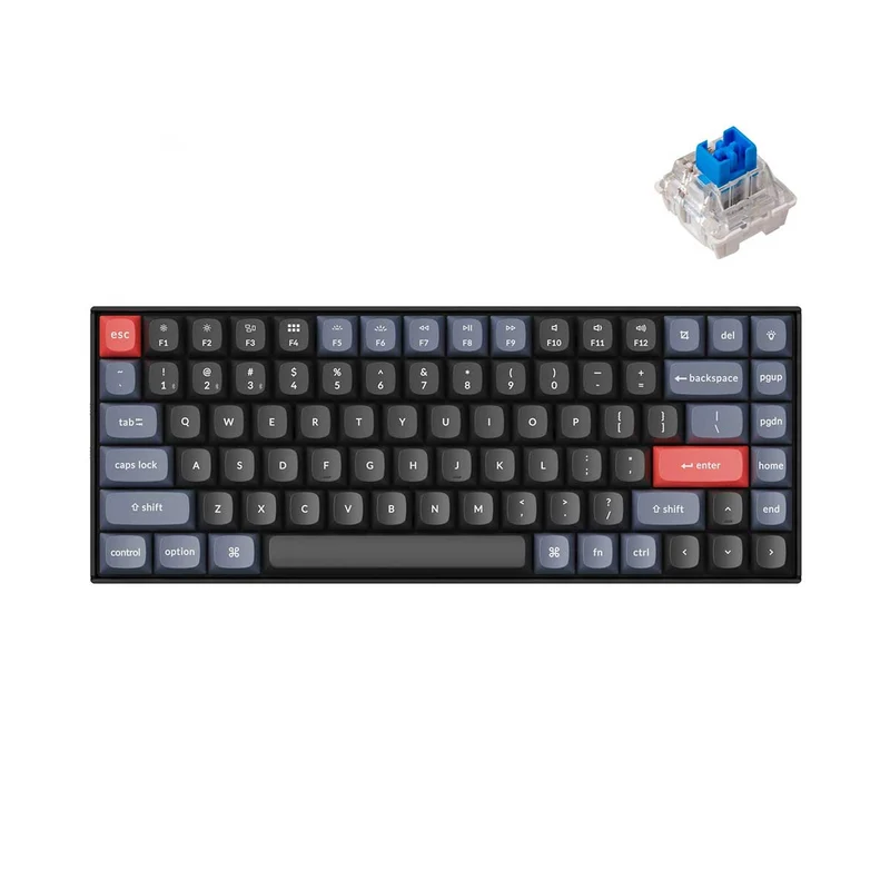 Keychron K2 Pro QMK/Via Hot-Swappable RGB Backlight Wireless Mechanical Keyboard (K Pro Mechanical Blue Switch) (K2P-H2)