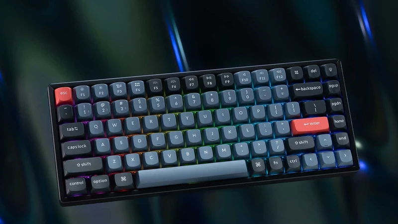 Keychron K2 Pro QMK/Via Hot-Swappable White Backlight Wireless Mechanical Keyboard (K Pro Mechanical Blue Switch) (K2P-G2)