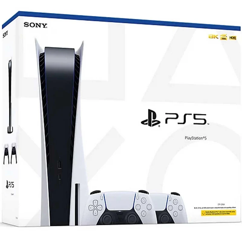 Sony Playstation PS5 Console Two Dualsense Wireless Controller Bundle With Official Playstation Warranty