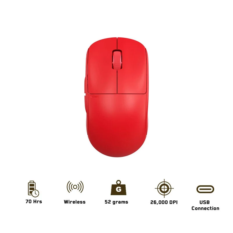 Pulsar X2 Mini Symmetrical Wireless Gaming Mouse (All Red Edition) (PX203S)