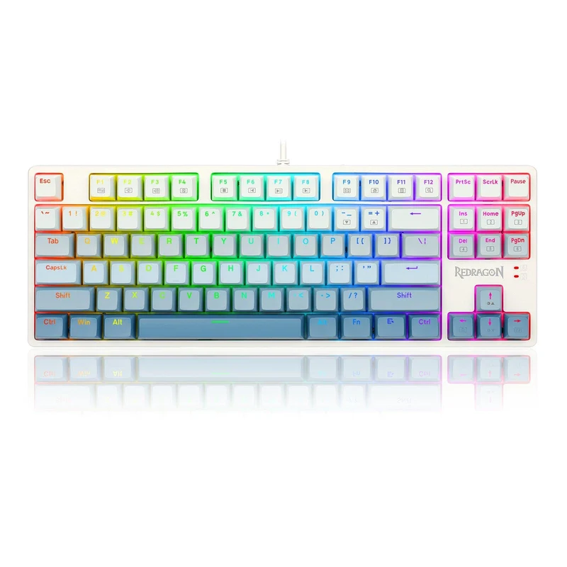 Redragon Cass RGB Wired Mechanical Gaming Keyboard (Dust-Proof Blue Switch) (K645W-GB-RGB)