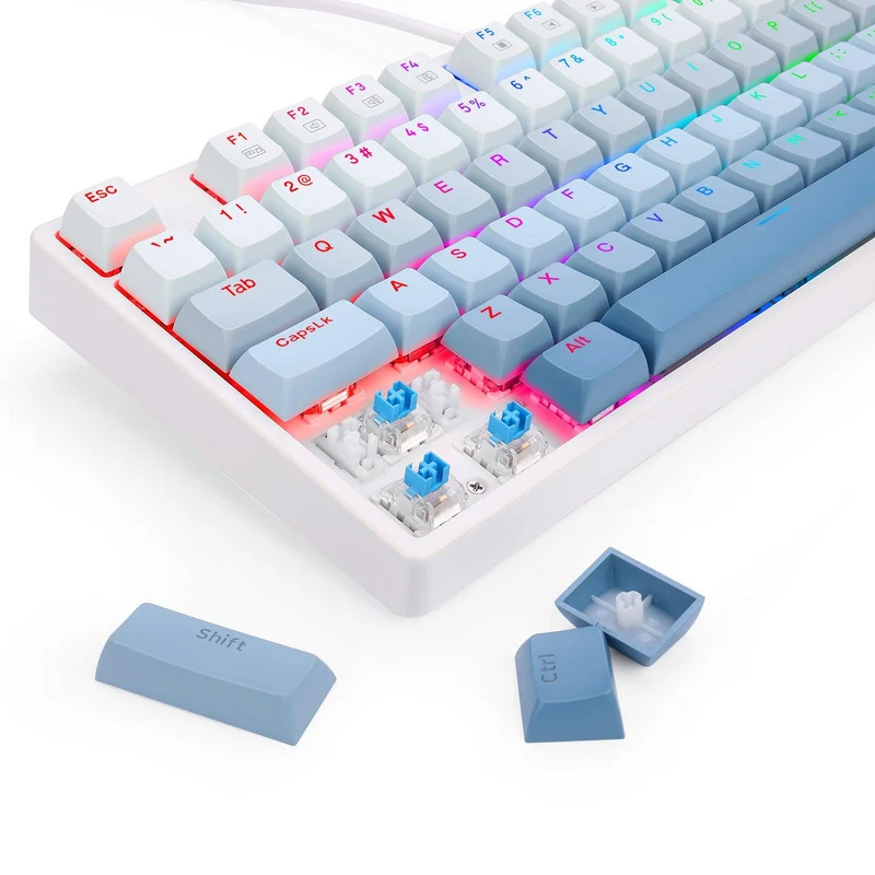 Redragon Cass RGB Wired Mechanical Gaming Keyboard (Dust-Proof Blue Switch) (K645W-GB-RGB)