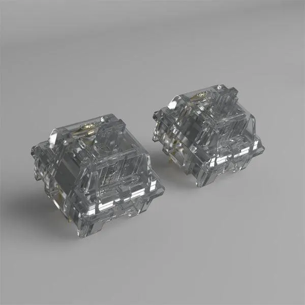 AKKO CS Mechanical Switch Keyboard Replacement 45 PCS (Crystal Silver Switch)