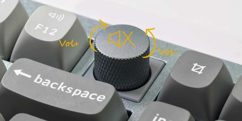 Keychron Q6 QMK Custom Mechanical Knob Version Swappable RGB Backlight Keyboard - Carbon Black (Gateron G Pro Red Switch) (Q6M1)