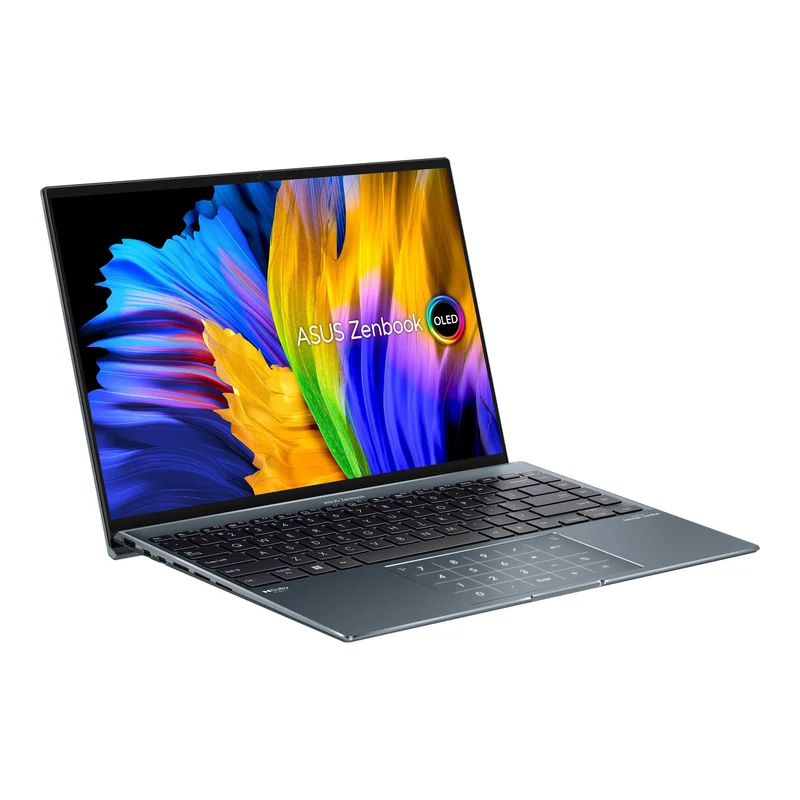 Asus Zenbook 14X OLED UX5401ZA-KN130WS Laptop (Pine Grey) | 14" 2.8K | i5-12500H | 16GB RAM | 512GB SSD | Intel Iris Xᵉ Graphics | Windows 11 Home | MS Office Home & Student 2021 | Asus Sleeve