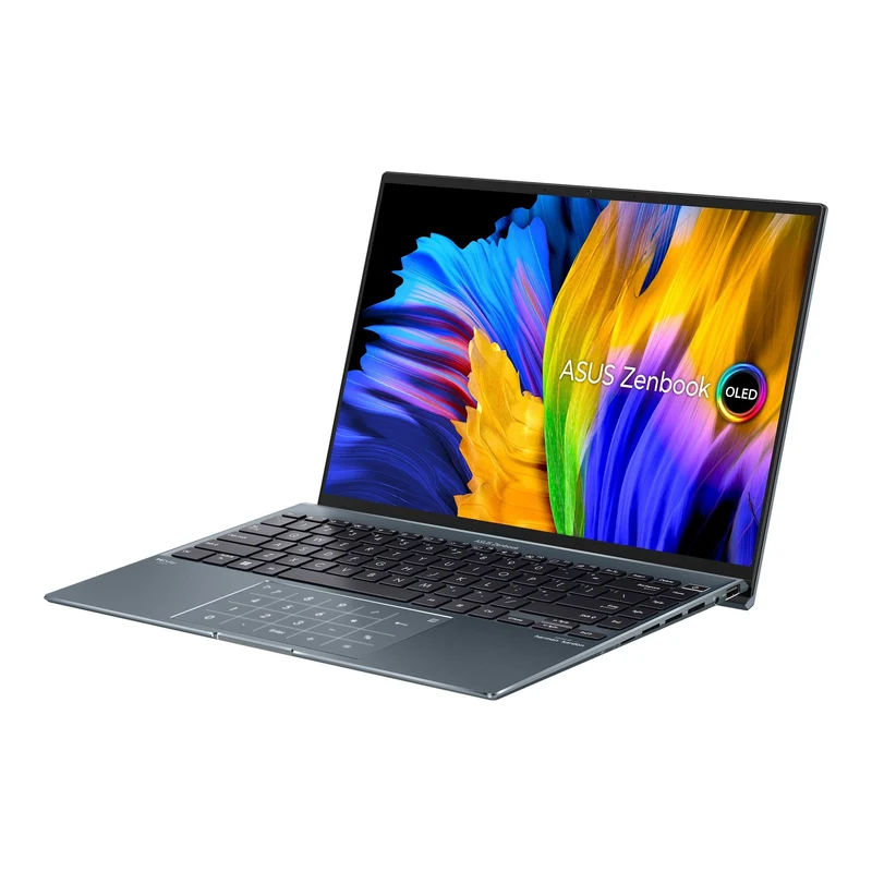 Asus Zenbook 14X OLED UX5401ZA-KN130WS Laptop (Pine Grey) | 14" 2.8K | i5-12500H | 16GB RAM | 512GB SSD | Intel Iris Xᵉ Graphics | Windows 11 Home | MS Office Home & Student 2021 | Asus Sleeve