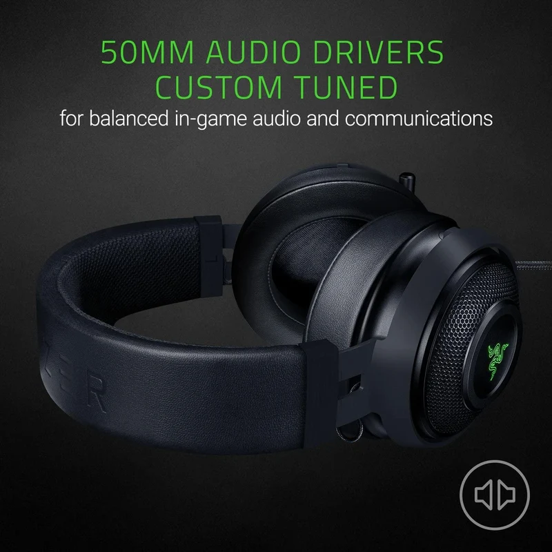 Razer Kraken 7.1 v2 Digital USB Gaming Headset (Virtual 7.1 Surround Sound)
