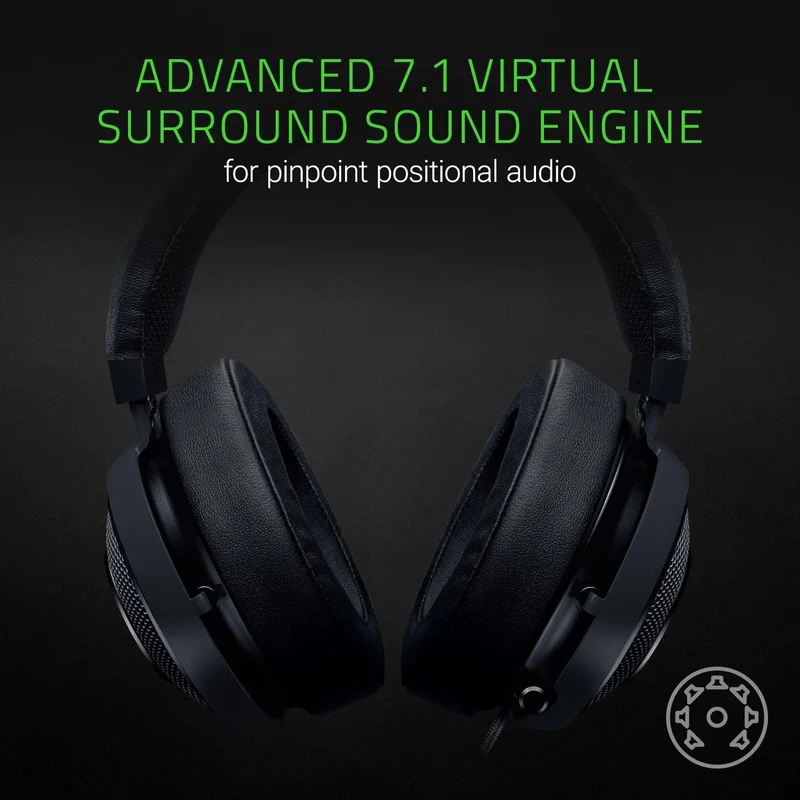 Razer Kraken 7.1 v2 Digital USB Gaming Headset (Virtual 7.1 Surround Sound)