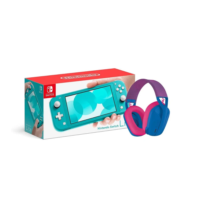 LOGITECH G435 LIGHTSPEED WIRELESS GAMING HEADSET (BLUE) + NINTENDO SWITCH CONSOLE (Lite, Refresh, OLED)