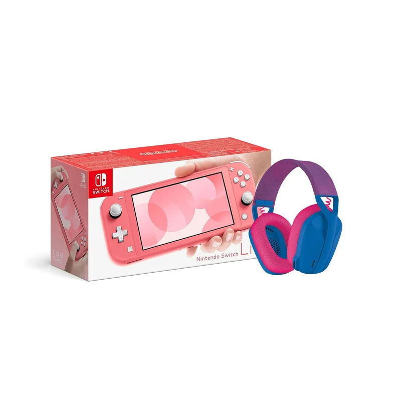 LOGITECH G435 LIGHTSPEED WIRELESS GAMING HEADSET (BLUE) + NINTENDO SWITCH CONSOLE (Lite, Refresh, OLED)