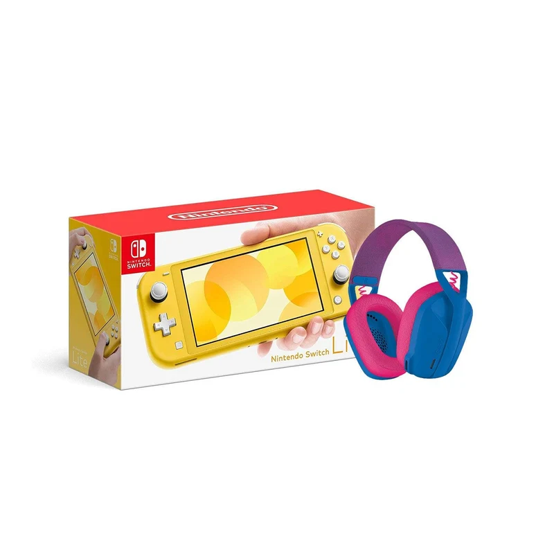 LOGITECH G435 LIGHTSPEED WIRELESS GAMING HEADSET (BLUE) + NINTENDO SWITCH CONSOLE (Lite, Refresh, OLED)