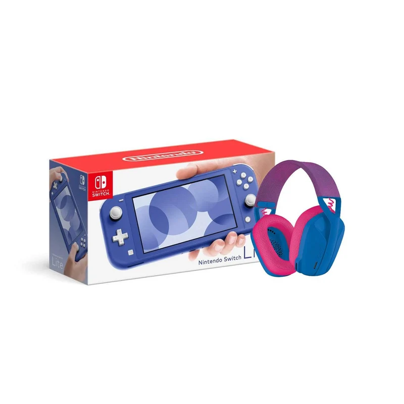 LOGITECH G435 LIGHTSPEED WIRELESS GAMING HEADSET (BLUE) + NINTENDO SWITCH CONSOLE (Lite, Refresh, OLED)