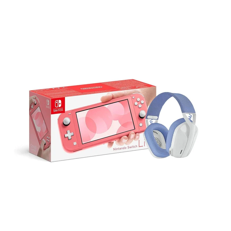 LOGITECH G435 LIGHTSPEED WIRELESS GAMING HEADSET (WHITE) + NINTENDO SWITCH CONSOLE (Lite, Refresh, OLED)
