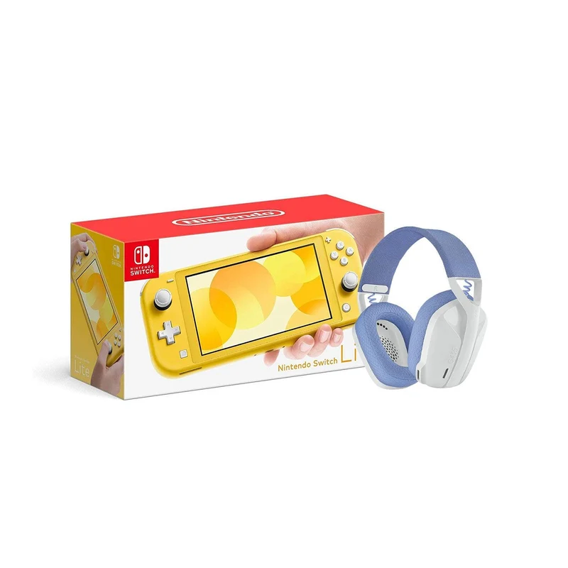 LOGITECH G435 LIGHTSPEED WIRELESS GAMING HEADSET (WHITE) + NINTENDO SWITCH CONSOLE (Lite, Refresh, OLED)