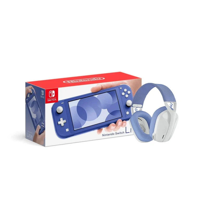 LOGITECH G435 LIGHTSPEED WIRELESS GAMING HEADSET (WHITE) + NINTENDO SWITCH CONSOLE (Lite, Refresh, OLED)