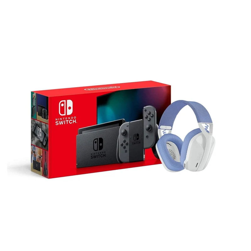 LOGITECH G435 LIGHTSPEED WIRELESS GAMING HEADSET (WHITE) + NINTENDO SWITCH CONSOLE (Lite, Refresh, OLED)
