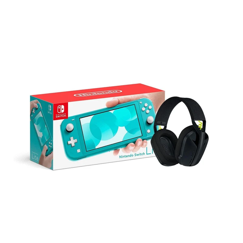 LOGITECH G435 LIGHTSPEED WIRELESS GAMING HEADSET (BLACK) + NINTENDO SWITCH CONSOLE (Lite, Refresh, OLED)