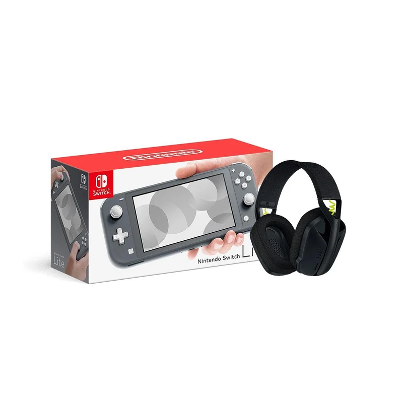 LOGITECH G435 LIGHTSPEED WIRELESS GAMING HEADSET (BLACK) + NINTENDO SWITCH CONSOLE (Lite, Refresh, OLED)