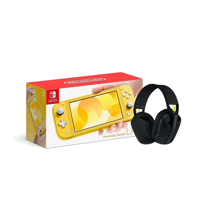 LOGITECH G435 LIGHTSPEED WIRELESS GAMING HEADSET (BLACK) + NINTENDO SWITCH CONSOLE (Lite, Refresh, OLED)