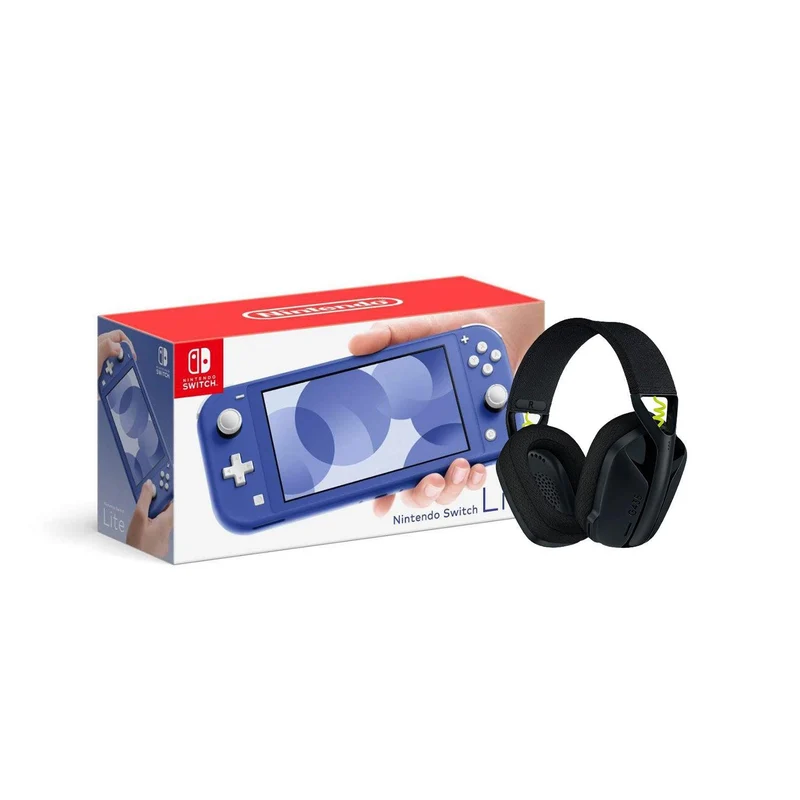 LOGITECH G435 LIGHTSPEED WIRELESS GAMING HEADSET (BLACK) + NINTENDO SWITCH CONSOLE (Lite, Refresh, OLED)